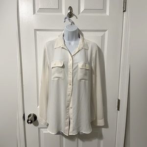 Loft sheer button up